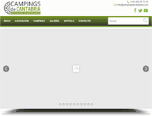 Tablet Screenshot of campingsdecantabria.com